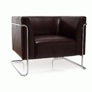 Divan lounge CURACAO similicuir 1 place marron hjh OFFICE - marron plastique 713381 Divan lounge CURACAO similicuir 1 place marron hjh OFFICE - marron plastique 713381