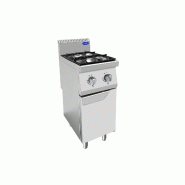 Fourneau gaz 2 feux sur placard P700 AT7G2B-F-2 Atosa