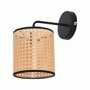 Helloshop26 - Applique murale lampe salle à manger salon southend effet rotin 25 x 17 x 16 cm noir beige lux.Pro 03_0007350 - 3001874447769 Helloshop26 - Applique murale lampe salle à manger salon southend effet rotin 25 x 17 x 16 cm noir beige lux.Pro 03_0007350 - 3001874447769