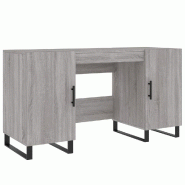 Helloshop26 - Bureau table poste de travail meuble d'ordinateur informatique étude sonoma 140 x 50 x 75 cm bois d'ingénierie gris 02_0023954 - 30002 Helloshop26 - Bureau table poste de travail meuble d'ordinateur informatique étude sonoma 140 x 50 x 75 cm bois d'ingénierie gris 02_0023954 - 30002