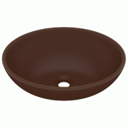 Helloshop26 - Lavabo ovale de luxe vasque à poser de toilette lave-mains de salle de bain cuisine maison intérieur 40 x 33 cm 02_0002671 - 300010170