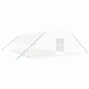 Helloshop26 - Serre tente abri plante fleur légumes avec cadre en acier 60 m² 10 x 6 x 2,85 m blanc 02_0044611 - 3000220233735 Helloshop26 - Serre tente abri plante fleur légumes avec cadre en acier 60 m² 10 x 6 x 2,85 m blanc 02_0044611 - 3000220233735