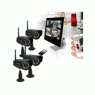 Kit vidéosurveillance 4 caméras sans fil thomson-alloalarme.Fr