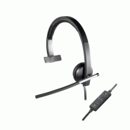 Logitech 981-000514 casque Avec fil Arceau Bureau/Centre d'appels USB Type-A Noir, Argent
