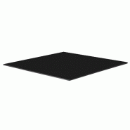 Oviala Business Plateau de table carré stratifié 70x70 cm noir - noir métal 113421 Oviala Business Plateau de table carré stratifié 70x70 cm noir - noir métal 113421