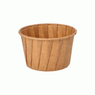Papstar 100 pots à sauce, papier "pure" 90 ml Ø 6,6 cm · 4,2 cm marron - marron papier 4002911700891