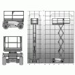 PLATES-FORMES ÉLÉVATRICES AUTOMOTRICES CISEAU DIESEL 10M