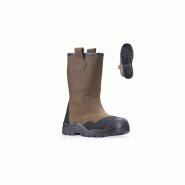PYROPE botte de securite hiver fourrees cuir marron s3 src ci