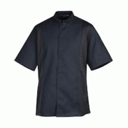 Veste de cuisine mixte col éponge manches courtes Siaka noir T.XXL Robur - 5 noir polyester 3609120436309 Veste de cuisine mixte col éponge manches courtes Siaka noir T.XXL Robur - 5 noir polyester 3609120436309
