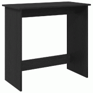 VidaXL Bureau Noir 80x40x75 cm Aggloméré Modèle Vega Office Design - 860455