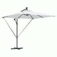VidaXL Parasol banane à mât déporté Couleur sable 249 x 249 x 250 cm Modèle Titan Outdoor Élite - 42003399