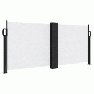 VidaXL Seitenmarkise Ausziehbar Weiß 100x600 cm - 4004586