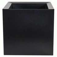 WellHome - Pot de fleurs en polyéthylène anthracite 40x40 cm - gris plastique PLS038