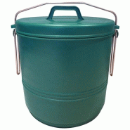 ALUMINIUM ET PLASTIQ Poubelle compost 16l verte - 035-1061035