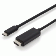 ASSMANN DIGITUS Câble adaptateur / convertisseur USB-C 3.2 Gen2, USB-C vers HDMI, USB-C - HDMI, 5 m, noir - noir AK-300330-050-S