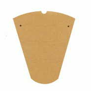 Boite à crêpes 22,5x21,5x4cm carton - par 100