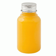 Bouteille PET transparent + bouchon aluminium 60ml Ø4x8,1cm - par 100