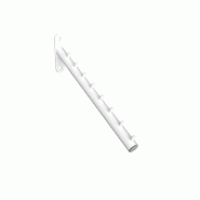 Bras inclinable mural Round en tube rond D.22 L280mm - blanc mat (sans visserie)