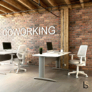 Bureau individuel Tono, pieds métal - Mobel Linea - 80, Acacia clair