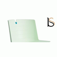 Chaise de conférence Mork avec pied chromé. - Vert pistache_1