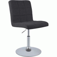 CLP Chaise de salle à manger Ricky en tissu Noir - noir textile 152603301 CLP Chaise de salle à manger Ricky en tissu Noir - noir textile 152603301