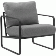 CLP Lounger Manea Gris foncé/Tissu - gris textile 323814 CLP Lounger Manea Gris foncé/Tissu - gris textile 323814