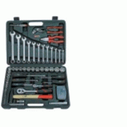 Coffret de douilles et accessoires chrome 1/4 – 1/2 - 88 pièces - Clé à cliquet et embouts divers