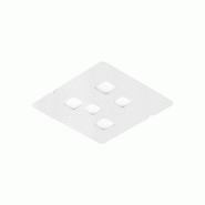 Gea Luce Plafonnier Giselle P/M 5Xgx53 Max 5X8W En Aluminium Blanc, Design Moderne Double Émission 120° Pour Intérieur - Gealuce - blanc GISELLE P/