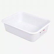 GILAC Bac à diviseuse avec zone de traçabilité inscriptible - 20 L - blanc - Blanc G155471 - blanc 3573678703933