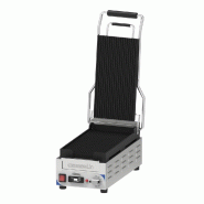 Grill panini compact premium plaques rainurées - avec plaques 200x3... - PCGPRRXSPT
