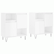 Helloshop26 - Buffet bahut commode armoire meuble de rangement organisateur cuisine salle de séjour salons lot de 2 brillant bois 02_0036720 - 300021 Helloshop26 - Buffet bahut commode armoire meuble de rangement organisateur cuisine salle de séjour salons lot de 2 brillant bois 02_0036720 - 300021