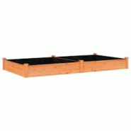 Helloshop26 - Jardinière bac lit surélevé plantes fleurs terrasse jardin de jardin doublure 240 x 120 x 25 cm bois massif sapin 02_0039841 - 300021 Helloshop26 - Jardinière bac lit surélevé plantes fleurs terrasse jardin de jardin doublure 240 x 120 x 25 cm bois massif sapin 02_0039841 - 300021