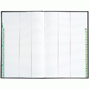 Le Dauphin - Réf. 427420D - 1 Registre 340X225 Répertoire travers 400 pages - Noir toilé - 427420D