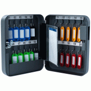 PAVO Armoire à clés pour 20 clés, coloris gris foncé - métal 8717448027033