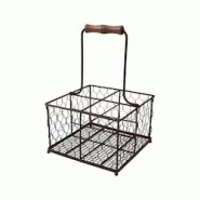 Porte-bouteilles provençal - Marron Métal T&g Woodware 20.5x20.5 cm - marron métal 5013338230020 Porte-bouteilles provençal - Marron Métal T&g Woodware 20.5x20.5 cm - marron métal 5013338230020