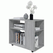 VidaXL Table d'appoint Sonoma gris 70x35x55 cm Bois d'ingénierie Modèle Jardin Calypso Prime - 815106XL