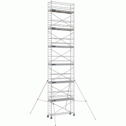 Échafaudage roulant aluminium DOCKER 85 version lisses - Hauteur de travail : 13,90 m - DUARIB - 7130120 Échafaudage roulant aluminium DOCKER 85 version lisses - Hauteur de travail : 13,90 m - DUARIB - 7130120