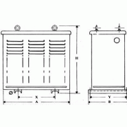 Auto-transformateurs triphasés protégés