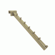 Bras incliné 15x15mm - 250 mm - 25x15 mm - or