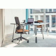 Bureau droit piètement métal DEEN A Bureau droit piètement métal DEEN A