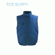Gilet de travail marine anti-froid thermique en coton et polyester - 4 poches - Chouka Coverguard - Ref: cov-5GCHB_0