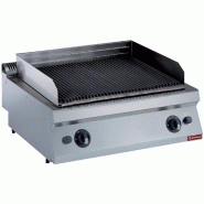 Diamond - Grill pierre de lave gaz, grille en fonte 1 mod. -TOP- - réf. G17/GPL8T-NG - gris AKS-G17/GPL8T-NG