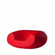 Fauteuil lounge in & out CHUBBY - rouge