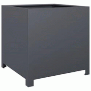 Helloshop26 - Jardinière bac lit surélevé plantes fleurs terrasse jardin 50 x 50 x 50 cm acier anthracite 02_0037652 - 3000214049069 Helloshop26 - Jardinière bac lit surélevé plantes fleurs terrasse jardin 50 x 50 x 50 cm acier anthracite 02_0037652 - 3000214049069