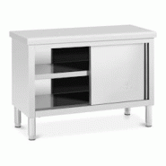 Helloshop26 - Meuble bas en acier inoxydable armoire en inox armoire de travail en inox 120 x 50 cm capacité de 390 kg 14_0005008 - 3000227731531 Helloshop26 - Meuble bas en acier inoxydable armoire en inox armoire de travail en inox 120 x 50 cm capacité de 390 kg 14_0005008 - 3000227731531