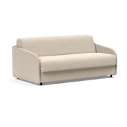 INNOVATION LIVING  CANAPE DESIGN EIVOR DUAL CONVERTIBLE LIT 195*140CM TISSU PHOBOS LATTE