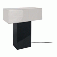 Lampe de table Grato Recto noir et gris Leitmotiv - 8714302776199 Lampe de table Grato Recto noir et gris Leitmotiv - 8714302776199