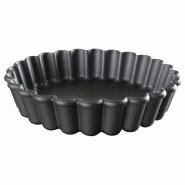 Moules à tartelette ronds cannelés Exoglass 90mm (lot de 12) - MATFER BOURGEAT - 0615402120968_0
