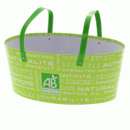 Panier ovale carton Bio 36x25 - Panier ovale carton Bio 36x25 -