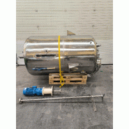 Réacteur inoxcal acier inoxydable 2500 litres avec agitation - référence                        :                         c14025-c14024